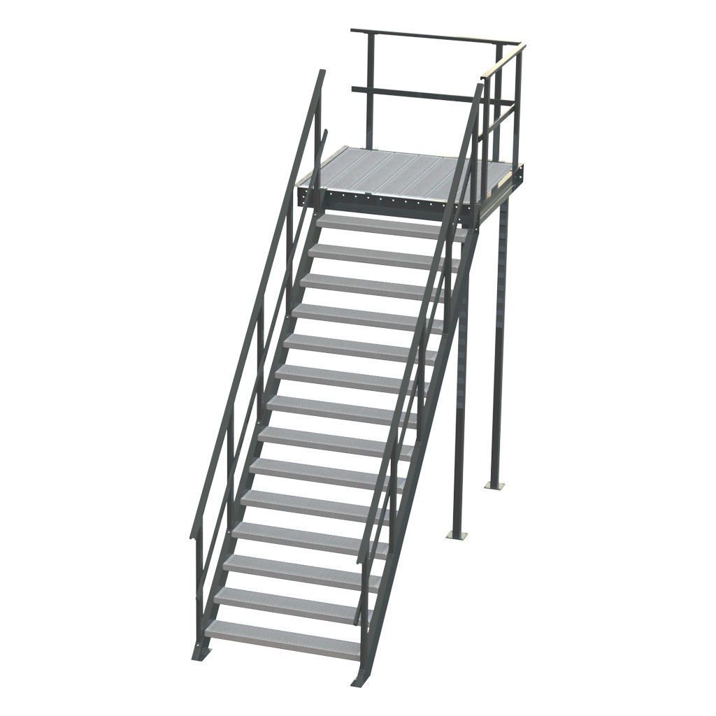 Standaard bordestrap linksaf 2800x1200 mm (hxb)