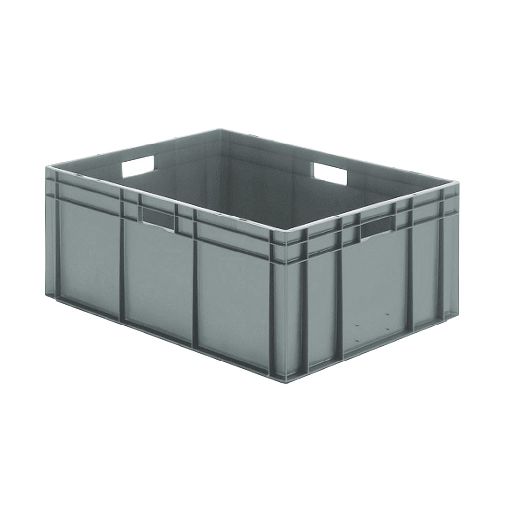 Transportkrat Euronorm plastic bak, krat TK0 800x600x320 grijs