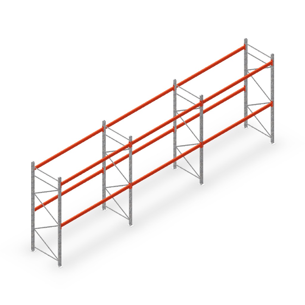 Palletstelling AR T2 voordeelrij 3000x8420x1100, M15051/2700 - 2 niveaus