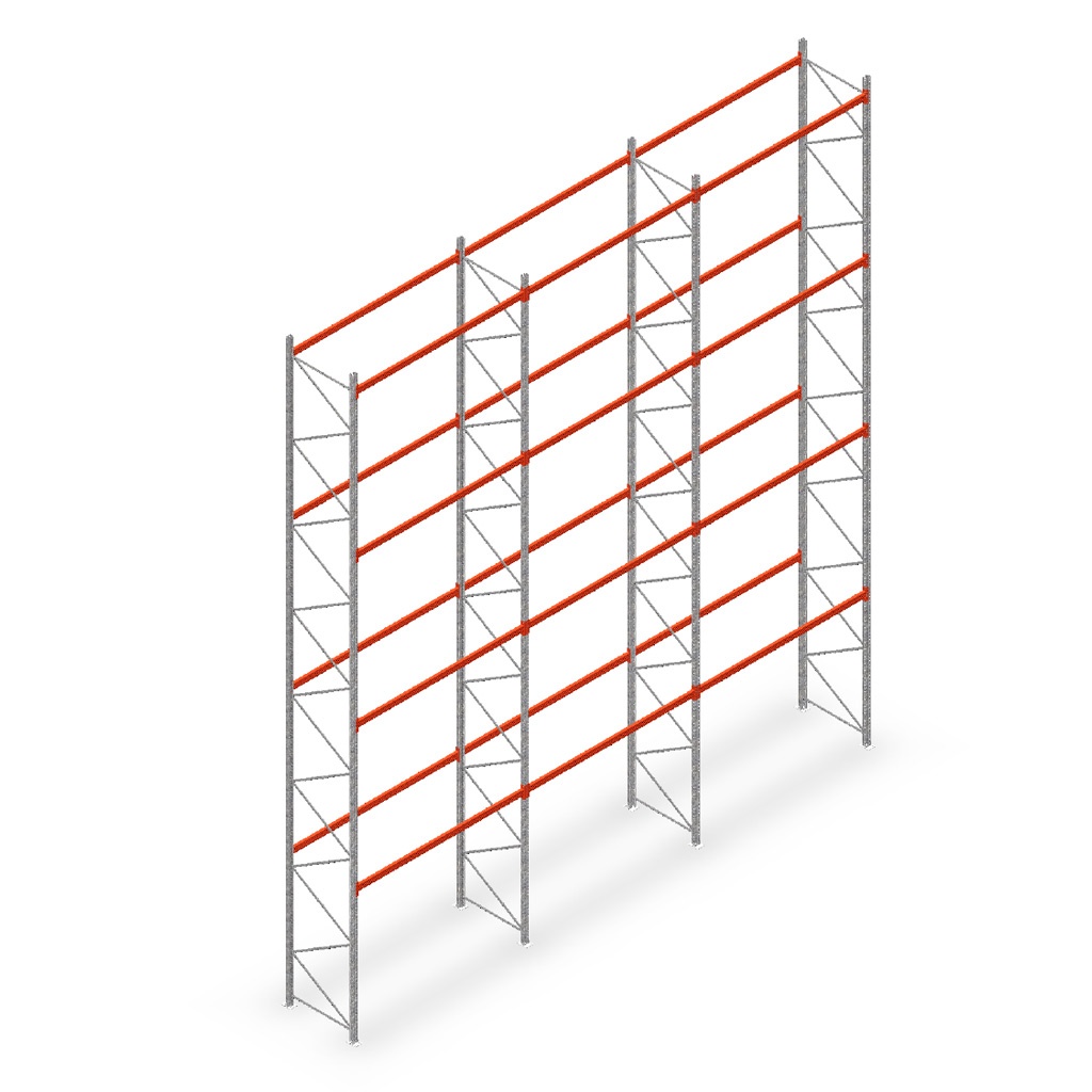 Palletstelling AR T2 voordeelrij 7000x8420x1100, T1451/2700 - 4 niveaus
