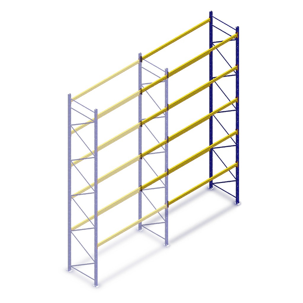 Aanbouwsectie gebruikte Esmena IPE palletstelling 6250x2776x1100 - 5 niveaus