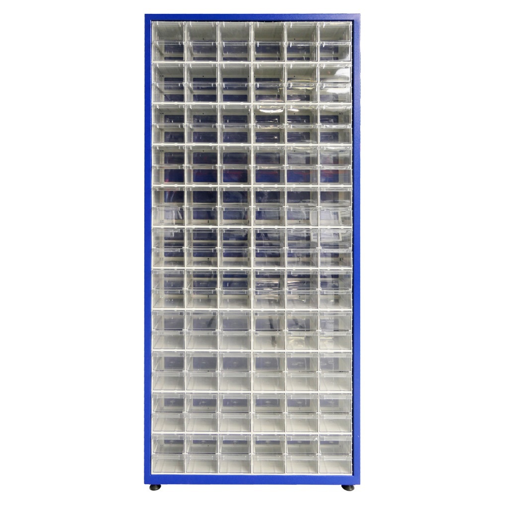 Assortimentskast, onderdelenkast 132 bakken 1810x780x230 mm (hxbxd)
