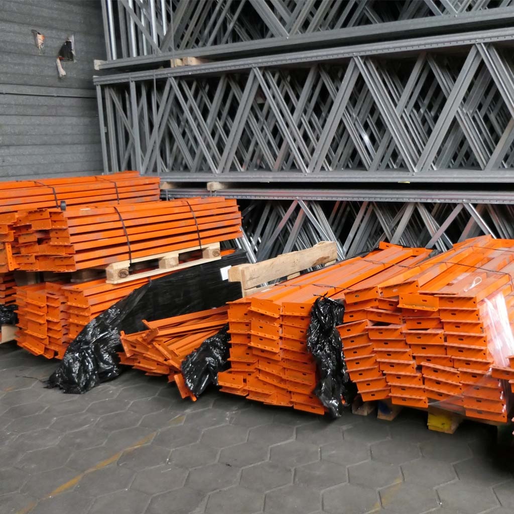 Deels gebruikte AR T1 palletstelling 3000x1850x1100mmmm (hxbxd) - 3 niveaus aanbouwsectie