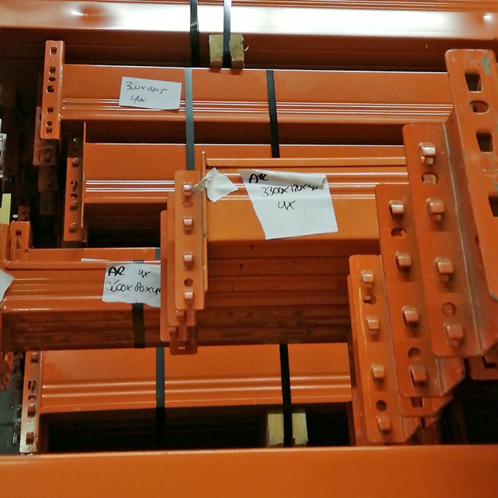 Deels gebruikte AR T1 palletstelling 3000x2250x1100mmmm (hxbxd) - 3 niveaus aanbouwsectie