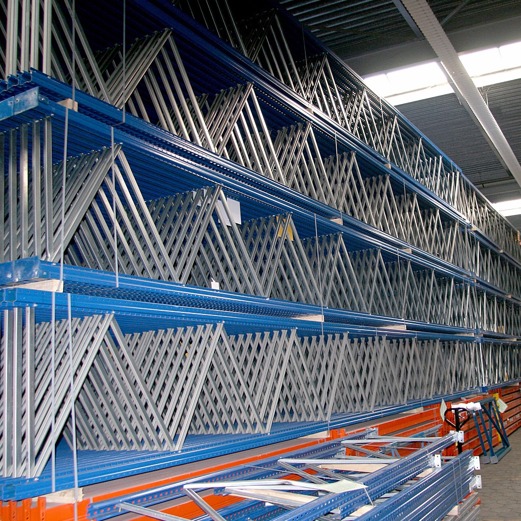Deels gebruikte AR T1 palletstelling 3000x2250x1100mmmm (hxbxd) - 3 niveaus aanbouwsectie