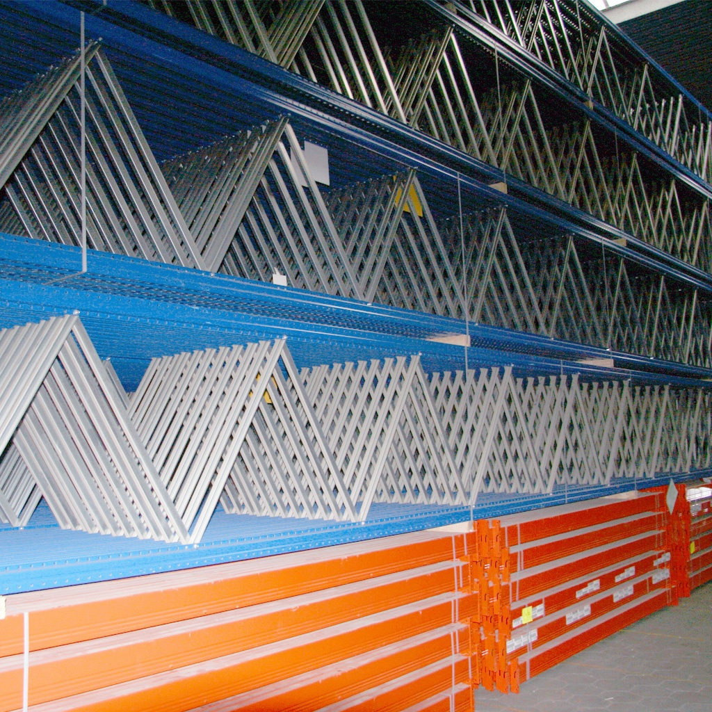 Deels gebruikte AR T1 palletstelling 3000x2250x1100mmmm (hxbxd) - 3 niveaus aanbouwsectie