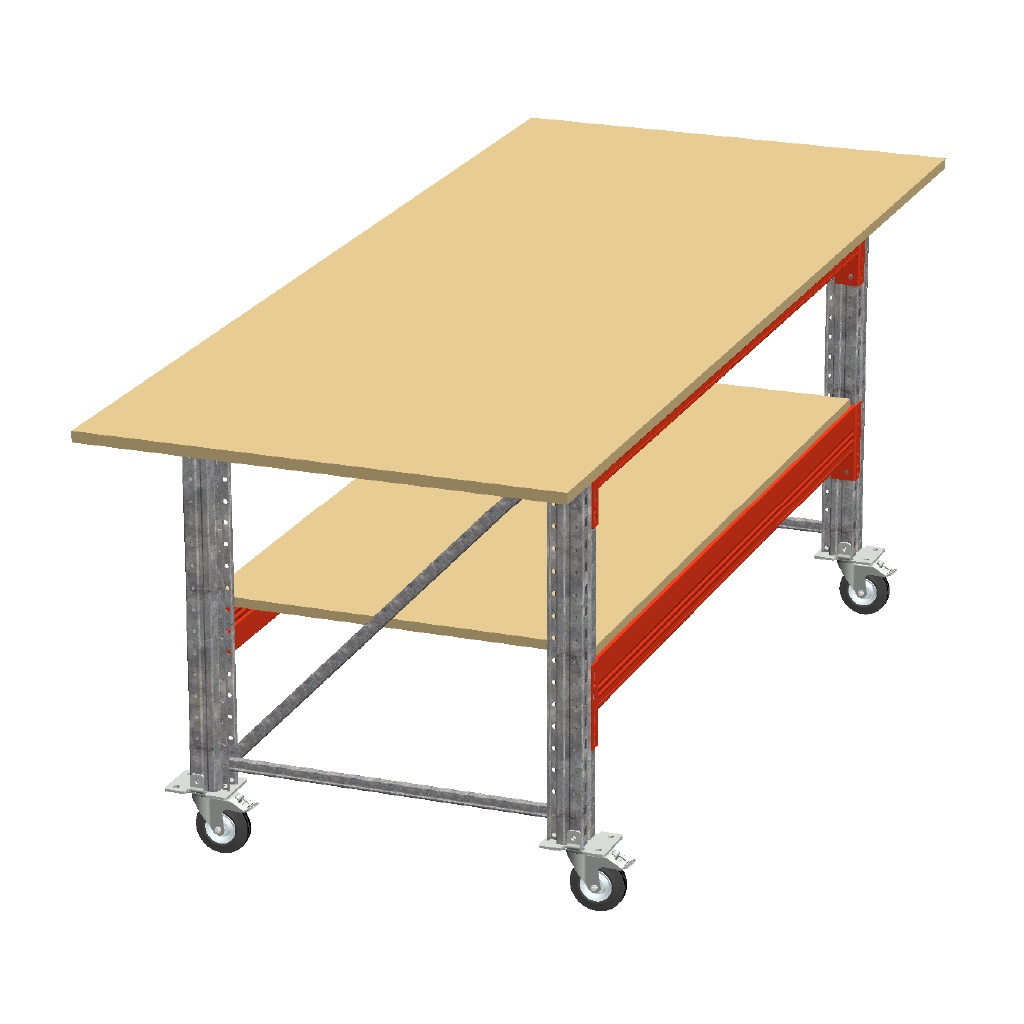Dubbellaags Inpaktafel, Paktafel op Wielen