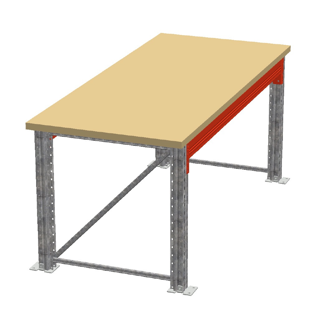 Enkellaags Werkbank, Werktafel Enkellaags Werkbank, Werktafel