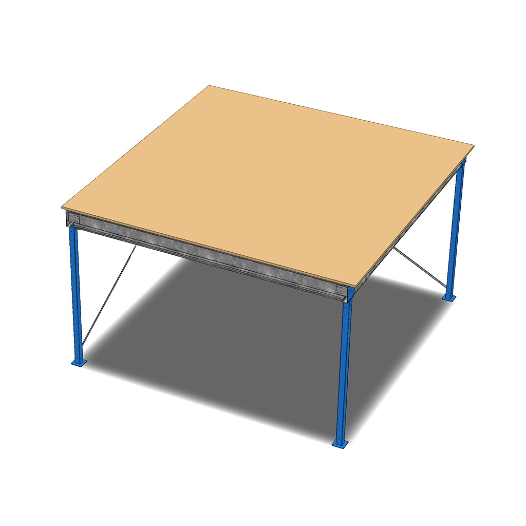 Entresolvloer, Verdiepingsvloer, Tussenvloer 5000x5000x3000