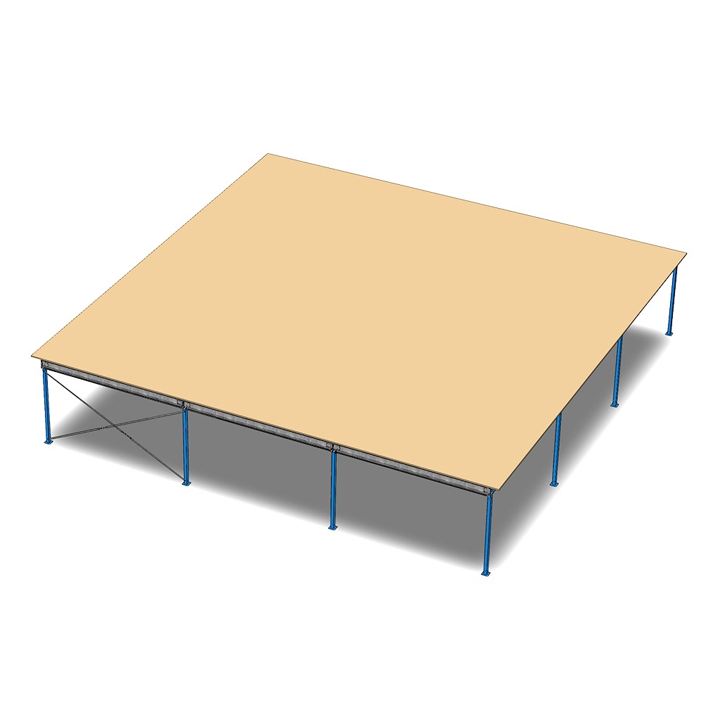 Entresolvloer, Verdiepingsvloer, Tussenvloer 15000x15000x3200