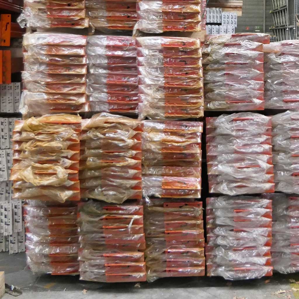 Gebruikte AR M1 T2 palletstelling 3400x3600x1100, 3 niveaus beginsectie