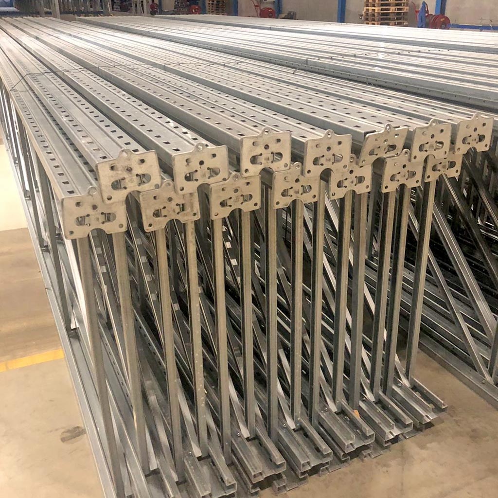 Gebruikte Bito palletstelling 5230x3600x1100mm (hxbxd) - 4 niveaus aanbouwsectie