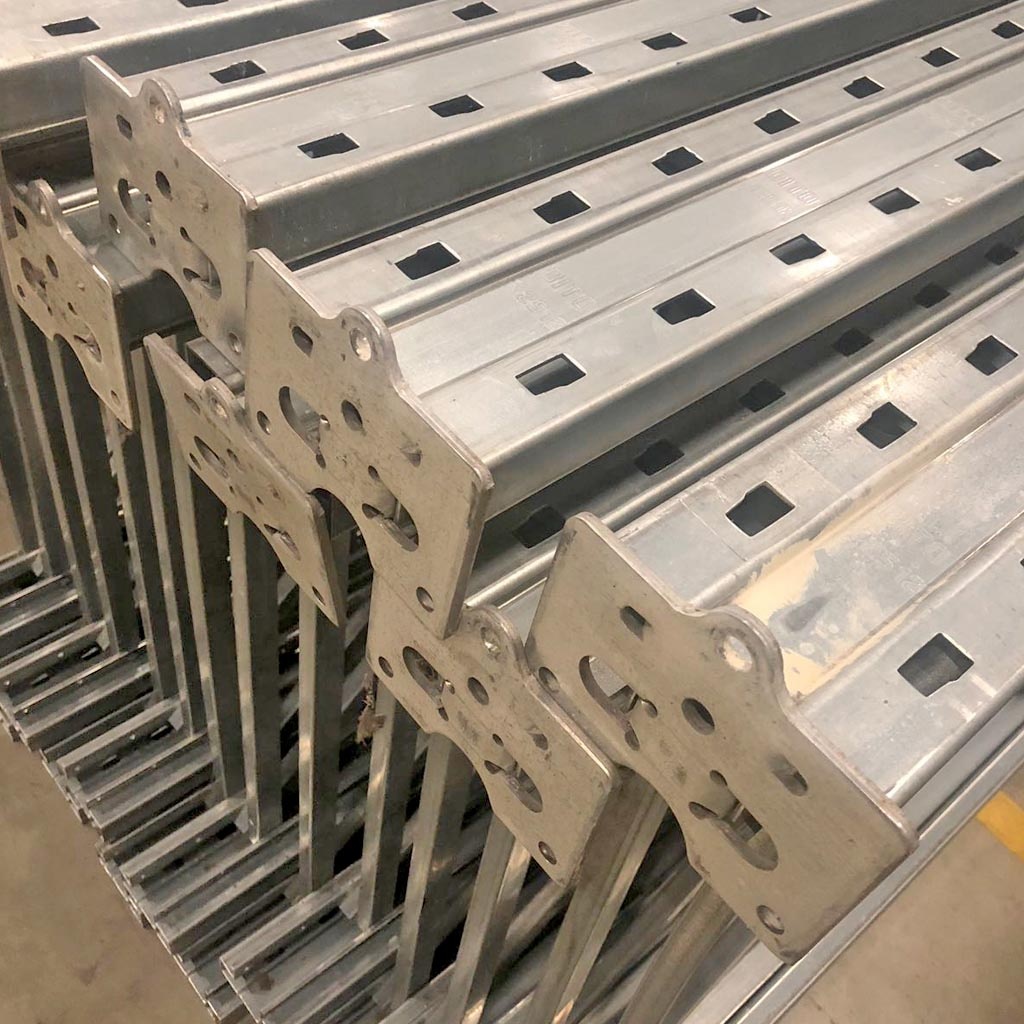 Gebruikte Bito palletstelling 5230x3600x1100mm (hxbxd) - 4 niveaus aanbouwsectie