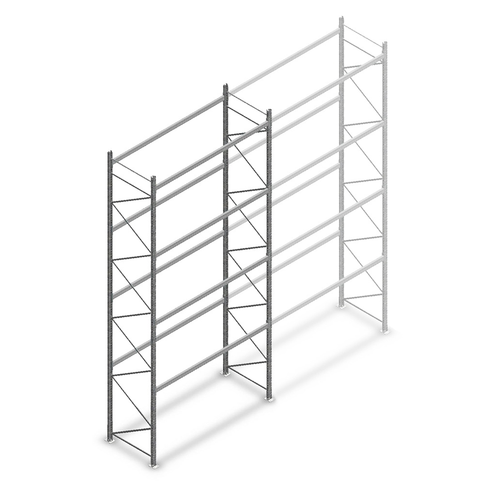 Gebruikte Electrolux palletstelling 5600x2700x900 mm (hxbxd) - 4 niveaus beginsectie