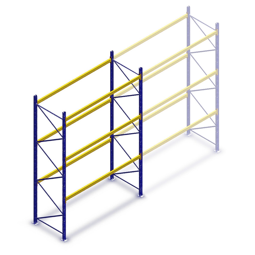 Beginsectie Gebruikte Esmena palletstelling 4100x2805x1100 - 3 niveaus