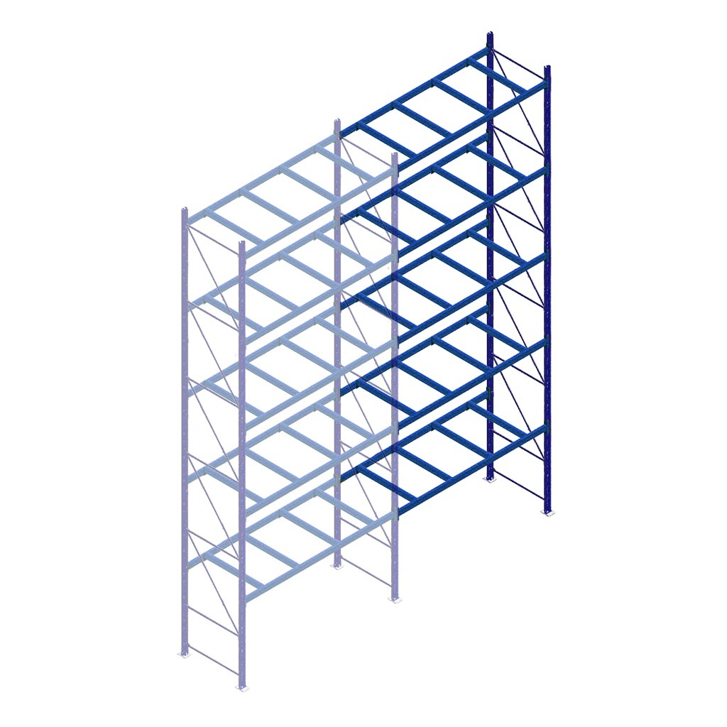Gebruikte Hovuma palletstelling 7130x2700x870 aanbouwsectie
