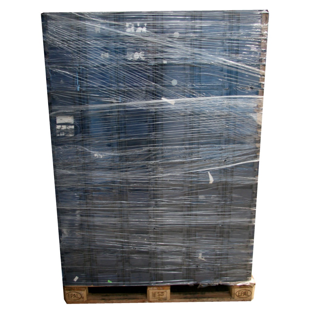 Gebruikte kunststof stapelbak, krat 300x200x150 donkerblauw