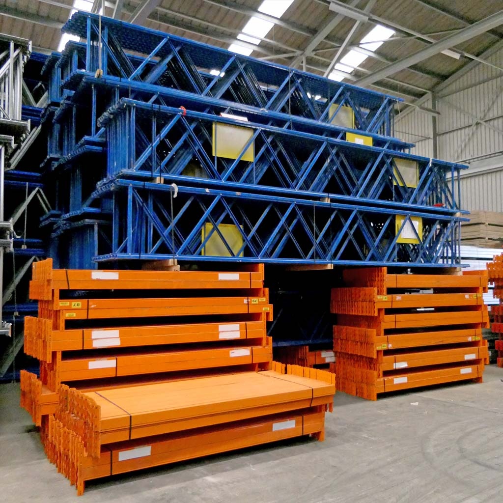Gebruikte palletstelling Redirack 6000x2700x900mm (hxbxd) 4 niveaus aanbouwsectie