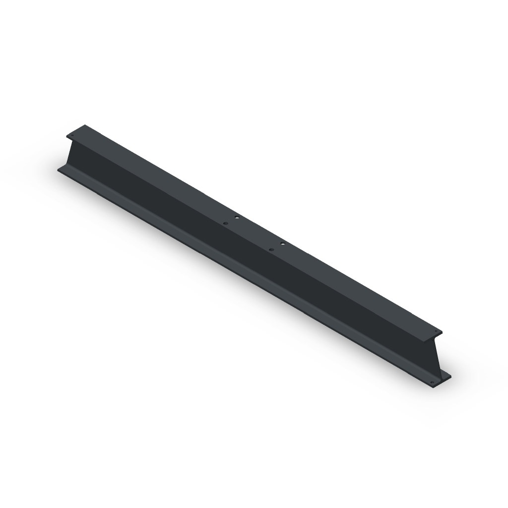 Medium draagarmstelling voet - vloerligger 600 mm dubbelzijdig