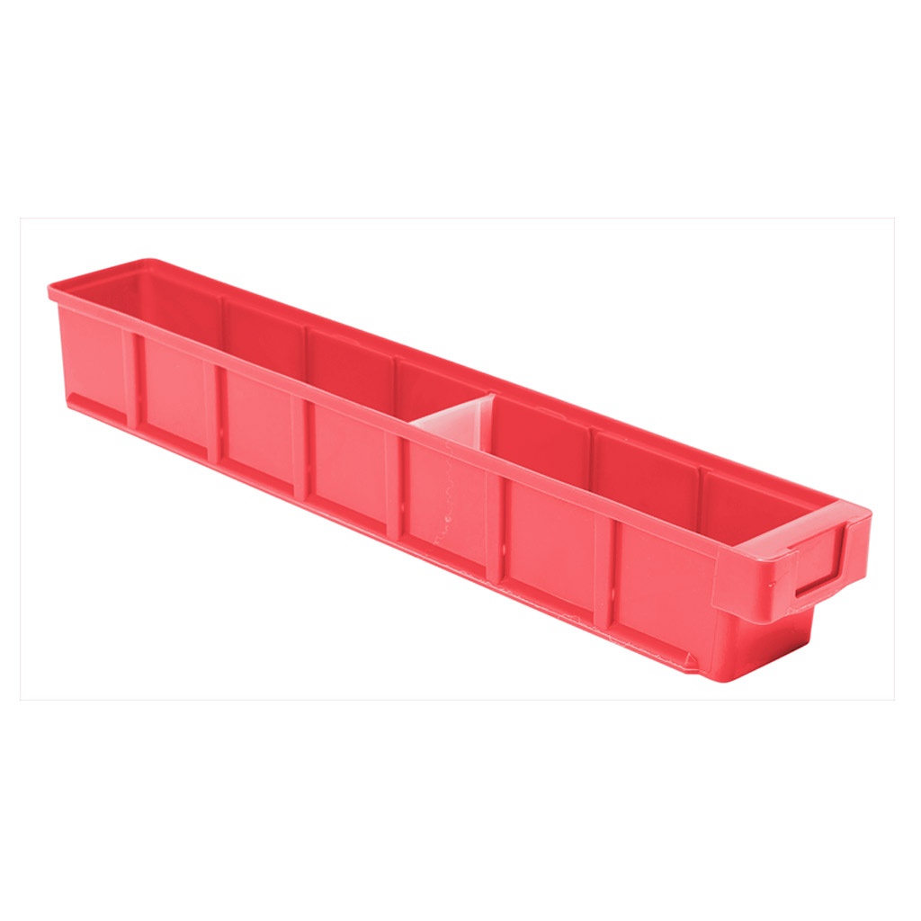 Plastic Bak, Magazijnbak, Magazijnstellingbak VKB 600x93x83 rood