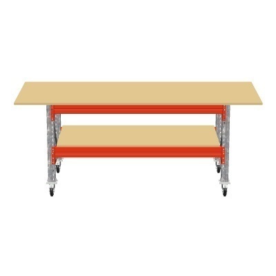 Dubbellaags Inpaktafel, Paktafel op Wielen