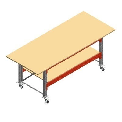 Dubbellaags Inpaktafel, Paktafel op Wielen