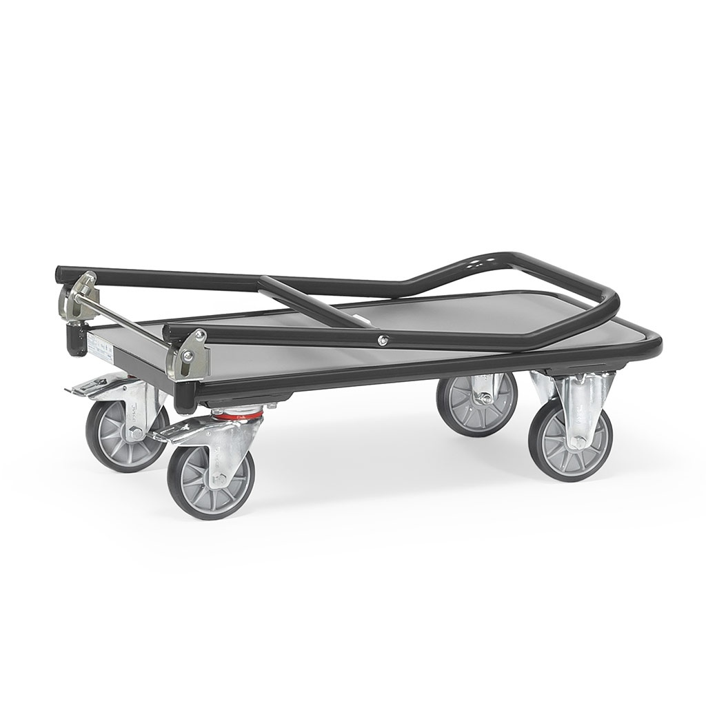 Opklapbare plateauwagen, magazijnwagen 250 kg 720x450 antraciet
