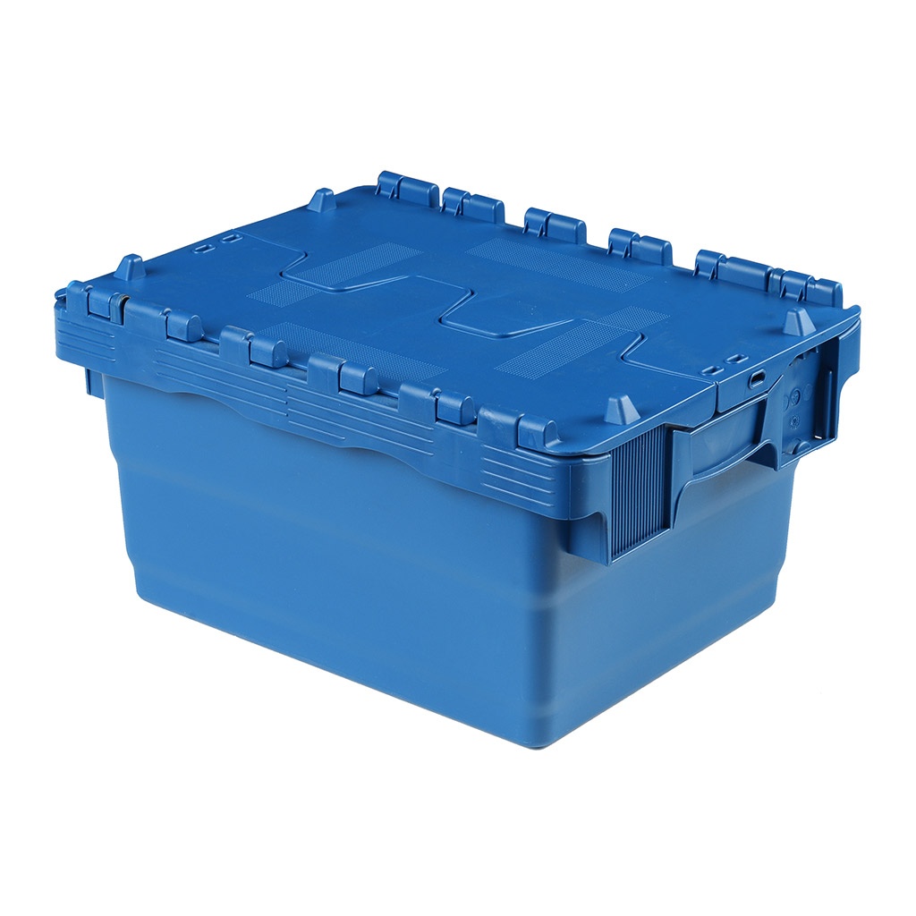 Palletaanbieding 126 Begra distributiebakken, transportbakken 400x300x200 blauw