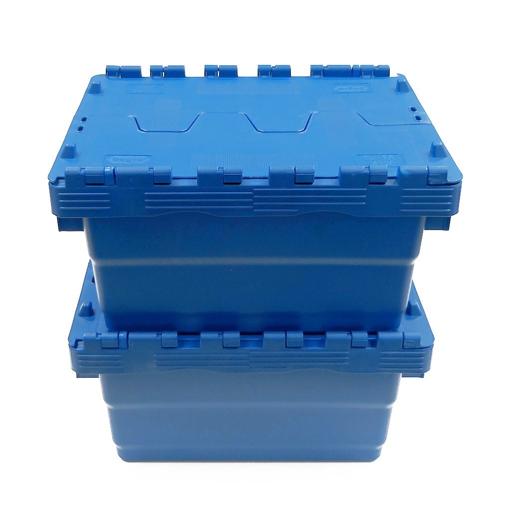 Palletaanbieding 126 Begra distributiebakken, transportbakken 400x300x200 blauw
