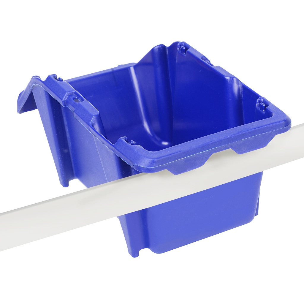 Palletaanbieding 300 Begra stapelbare en nestbare kunststof magazijnbakken type S4, 300x200x130 blauw