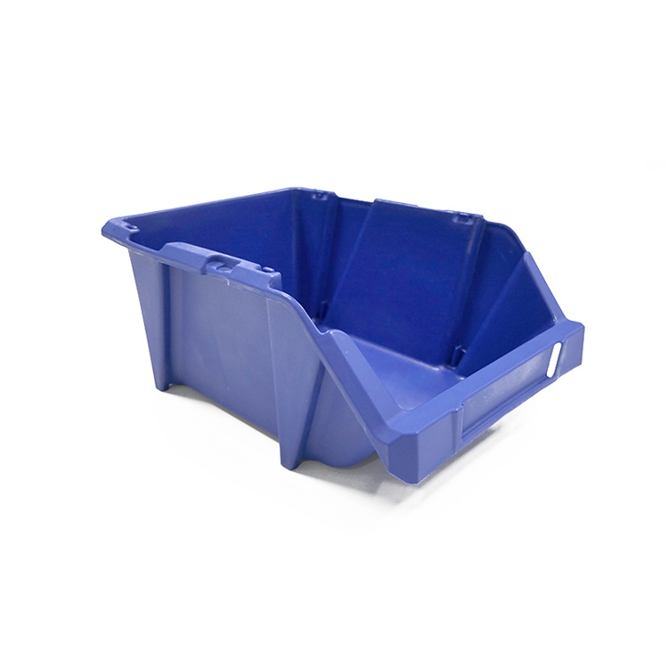 Palletaanbieding 300 Begra stapelbare en nestbare kunststof magazijnbakken type S4, 300x200x130 blauw