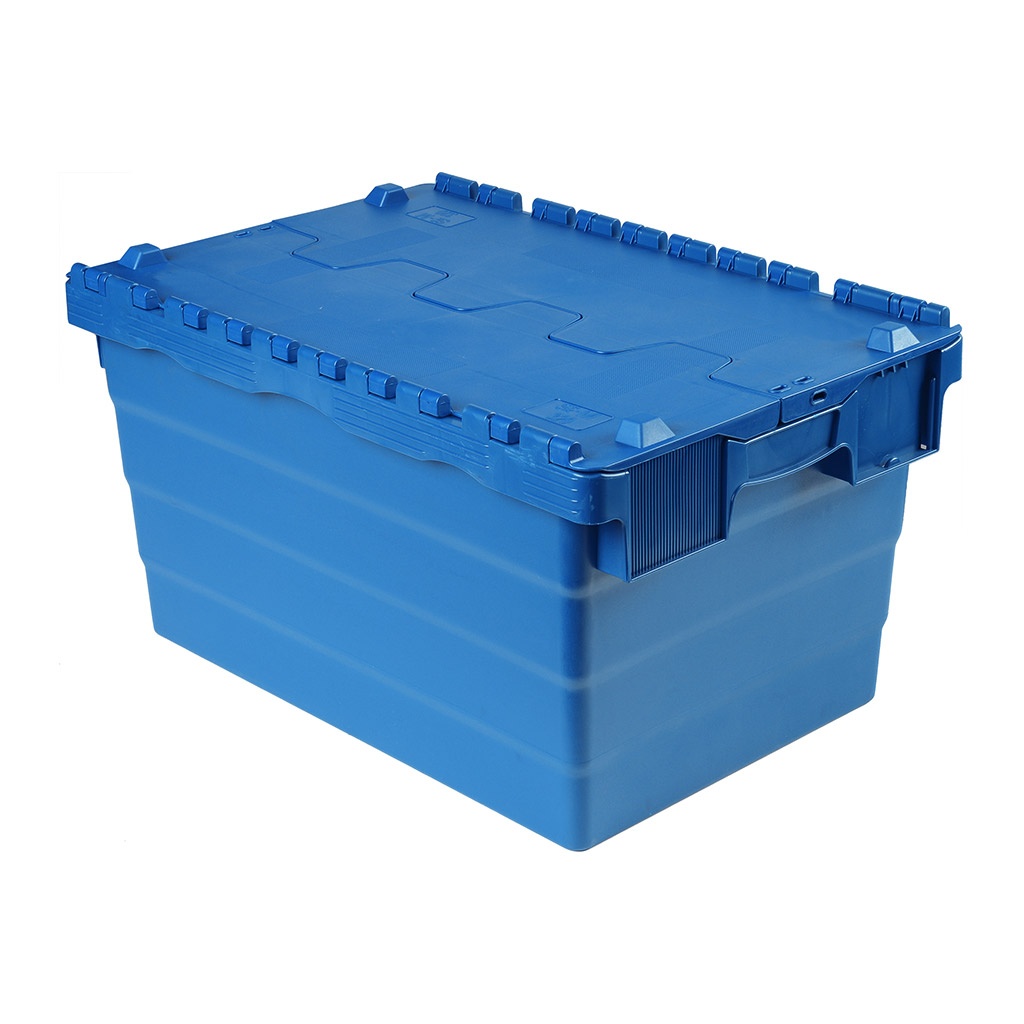 Palletaanbieding 68 Begra distributiebakken, transportbakken 600x400x320 blauw