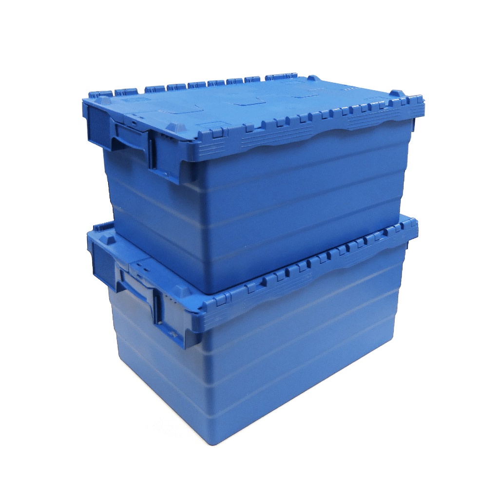 Palletaanbieding 68 Begra distributiebakken, transportbakken 600x400x320 blauw
