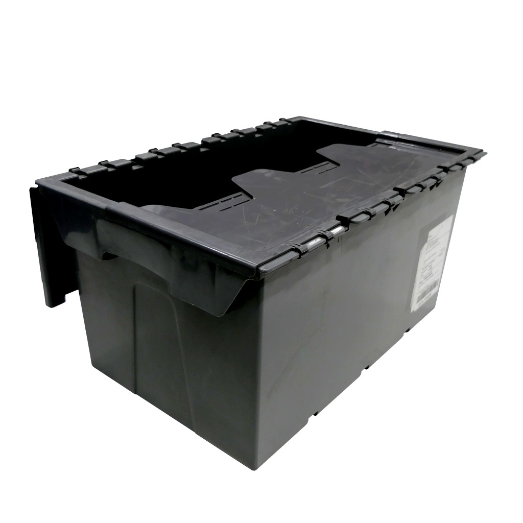 Palletaanbieding 72 gebruikte distributiebak, transportbak 600x400x300 mm (lxbxh) antraciet