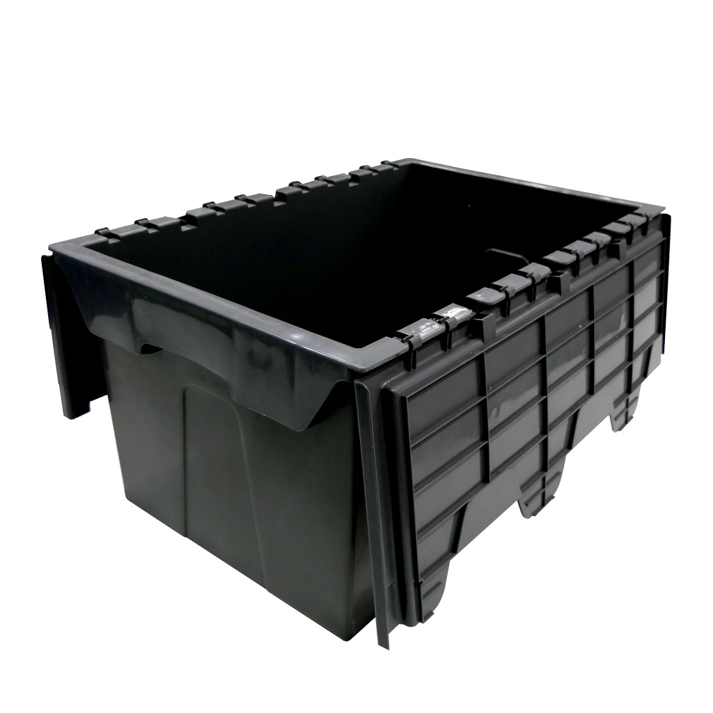 Palletaanbieding 72 gebruikte distributiebak, transportbak 600x400x300 mm (lxbxh) antraciet