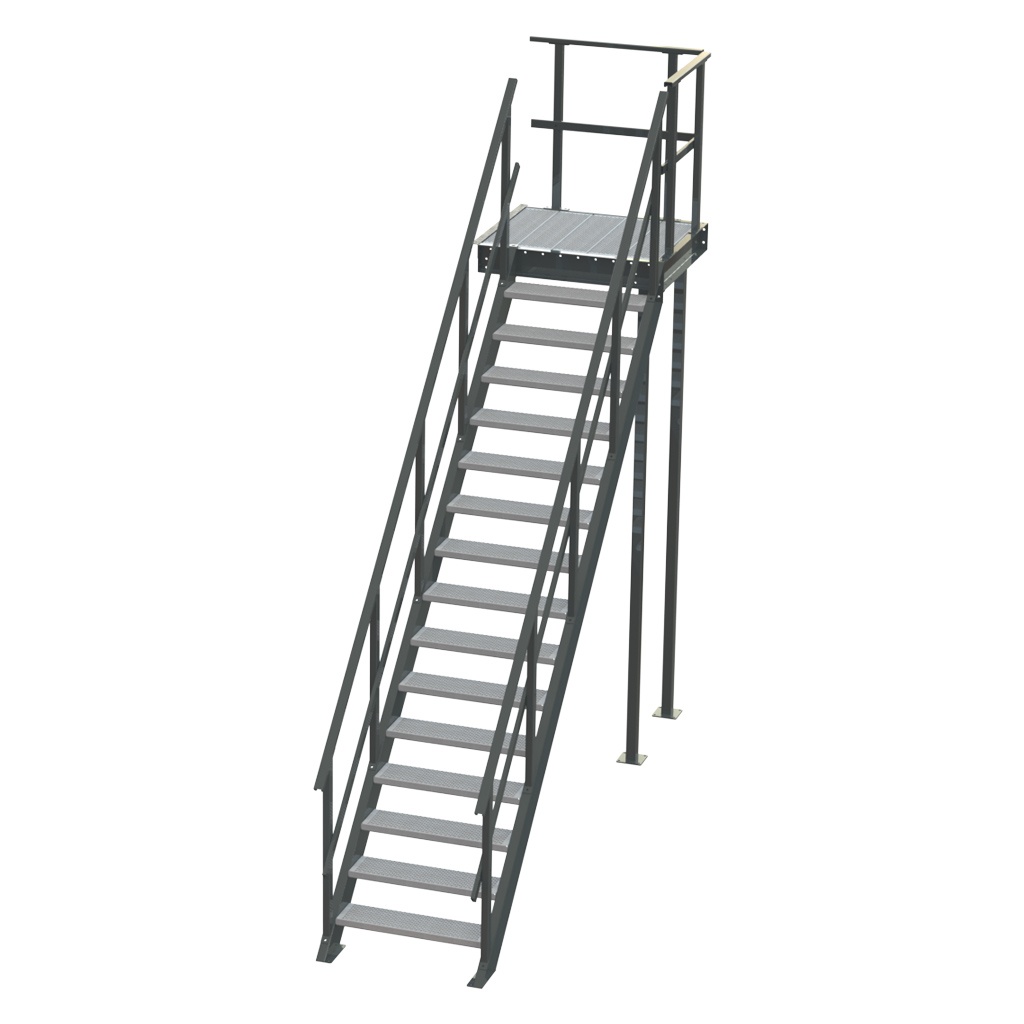 Standaard bordestrap linksaf 3000x800 mm (hxb)