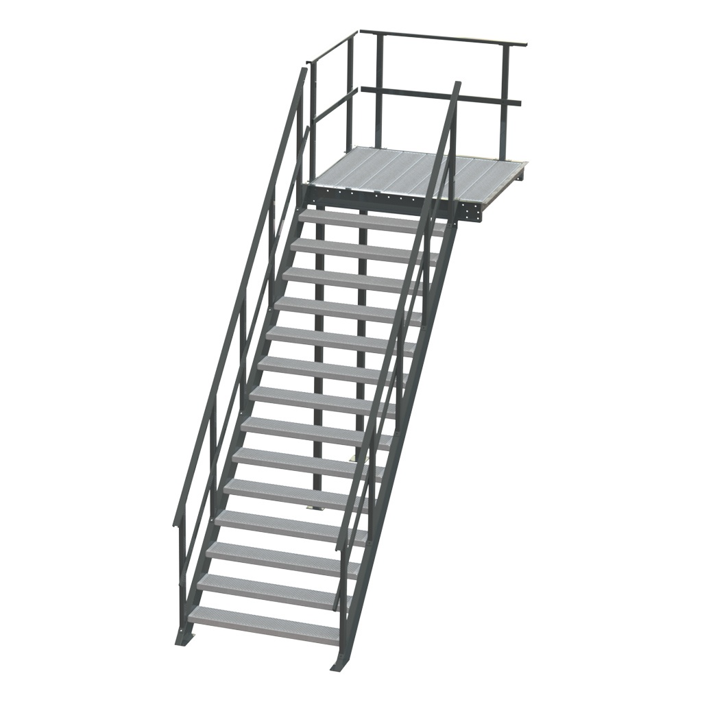 Standaard bordestrap rechtsaf 2800x1200 mm (hxb)