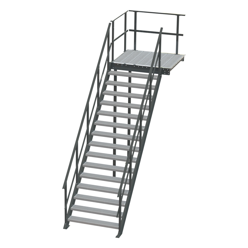 Standaard bordestrap rechtsaf 3000x1200 mm (hxb)