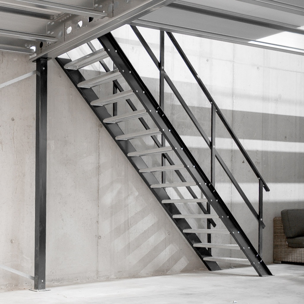 Standaard Steektrap, Industriële Trap 2800x800 mm (hxb)