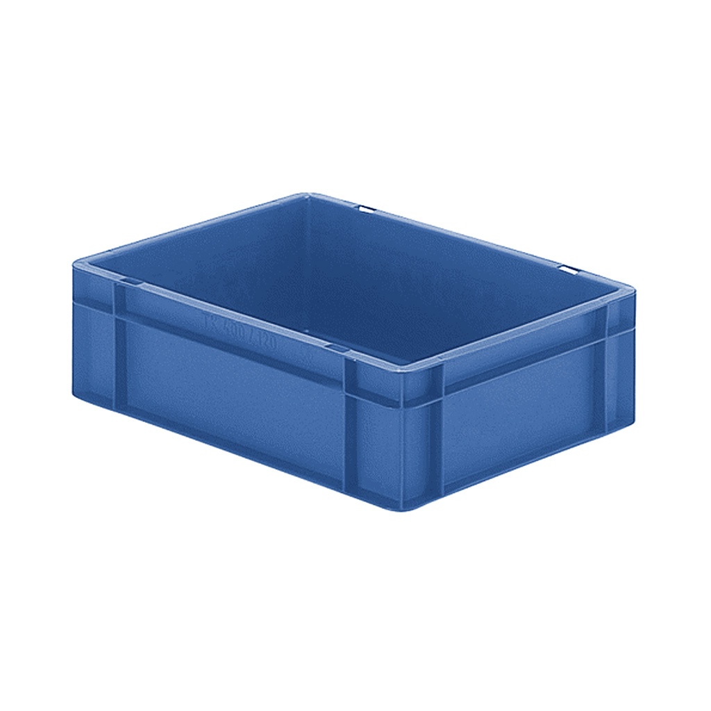 Transportkrat Euronorm plastic bak, krat TK0 400x300x120 blauw