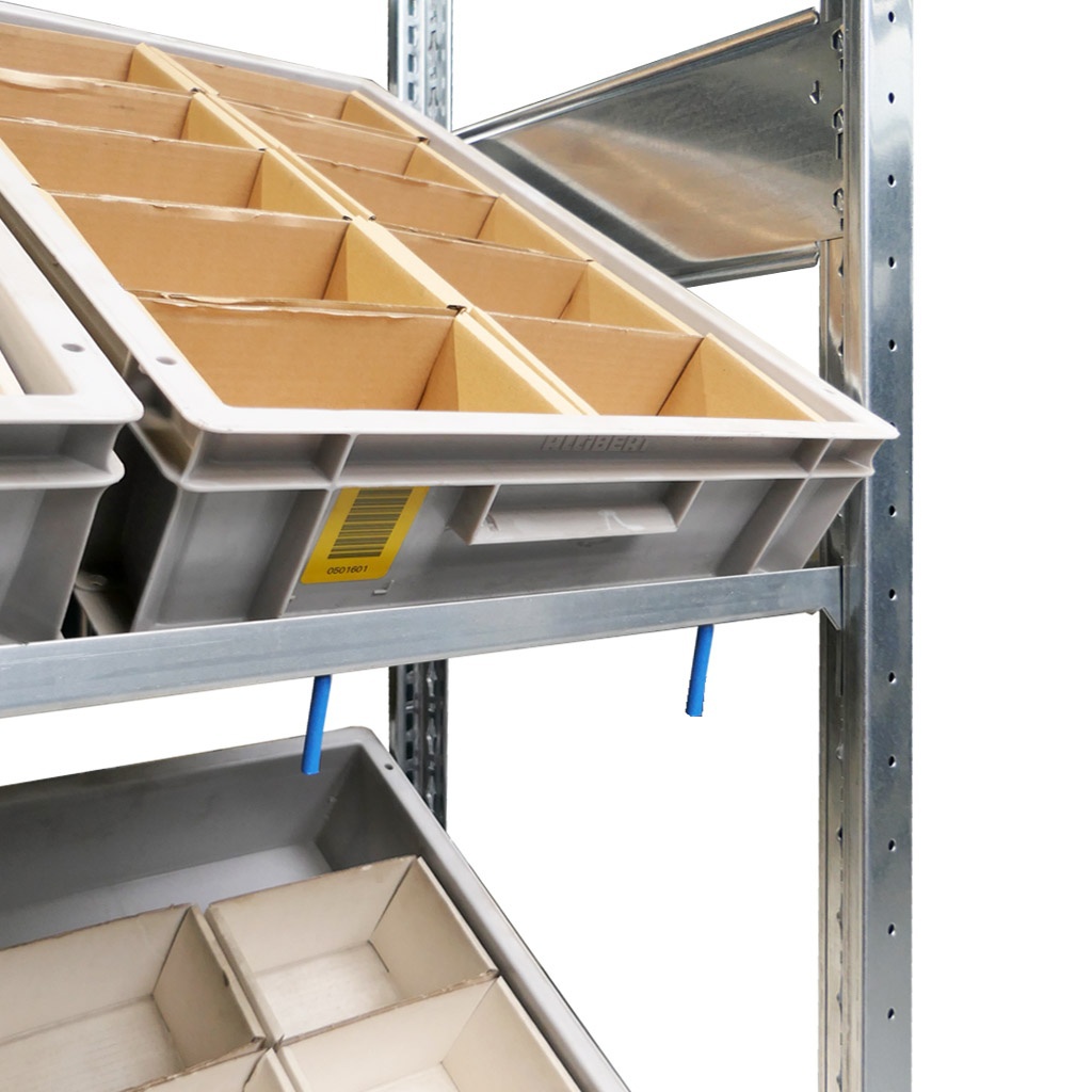 Voordeelrij bakkenstelling HD met 3 niveaus bakken 2000x5200x400mm (hxbxd) 4 secties
