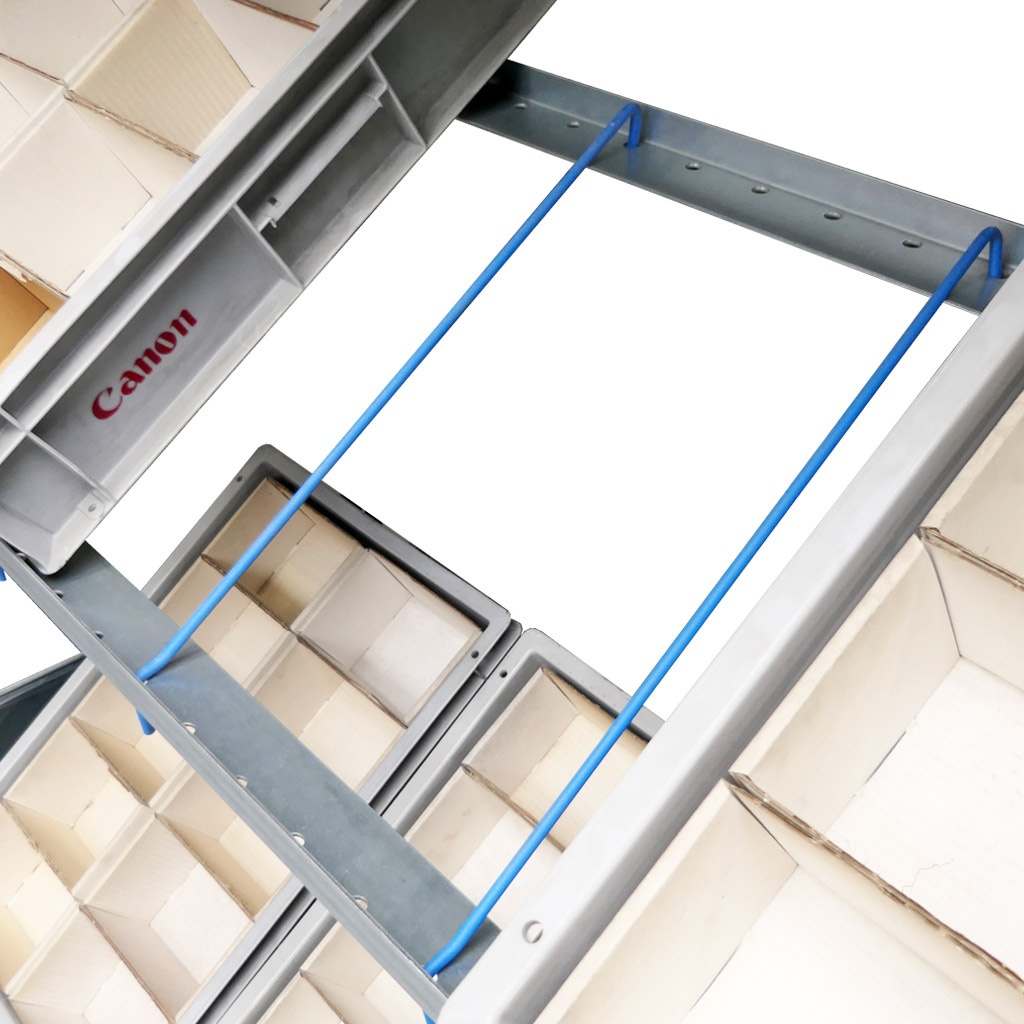 Voordeelrij bakkenstelling HD met 3 niveaus bakken 2000x5200x400mm (hxbxd) 4 secties