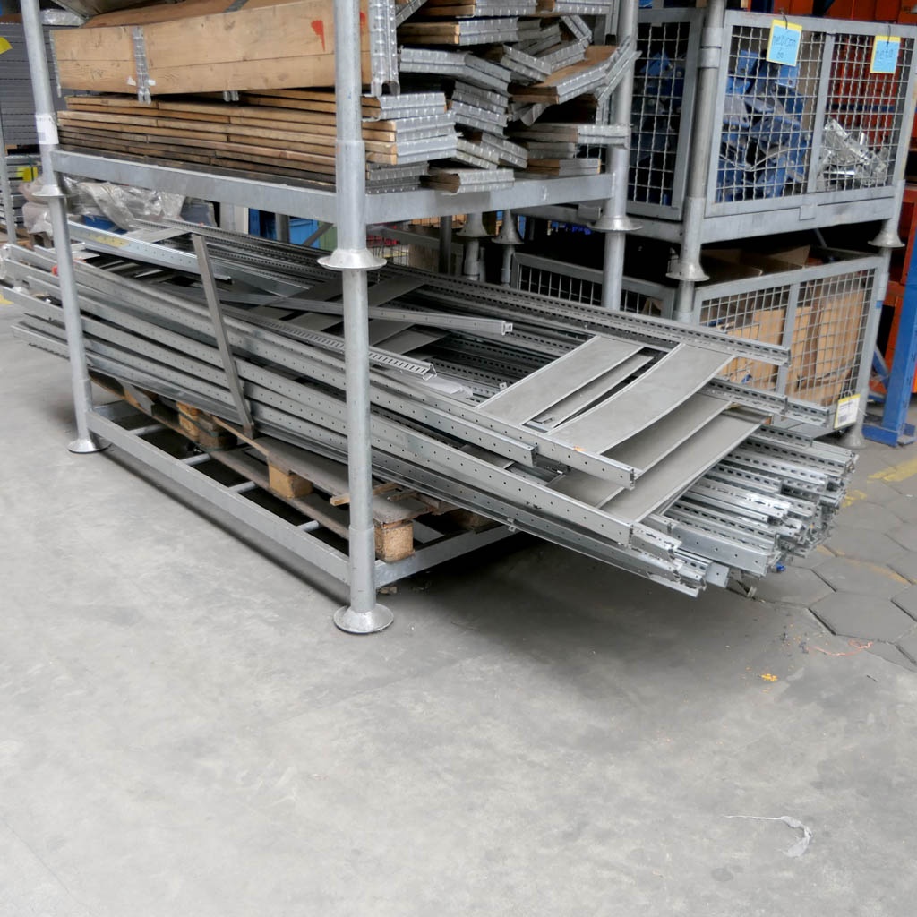 Voordeelrij deels gebruikte legbordstelling Heavy Duty 3250x5200x500mm (hxbxd) 4 secties 7 niveaus 150 kg