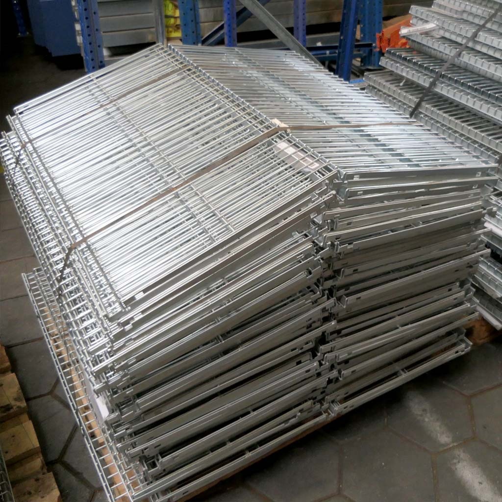 Voordeelrij gebruikte Bosal legbordstelling Blauw/verzinkt 2300x5000x500 6niveaus - 5 secties Gebruikt