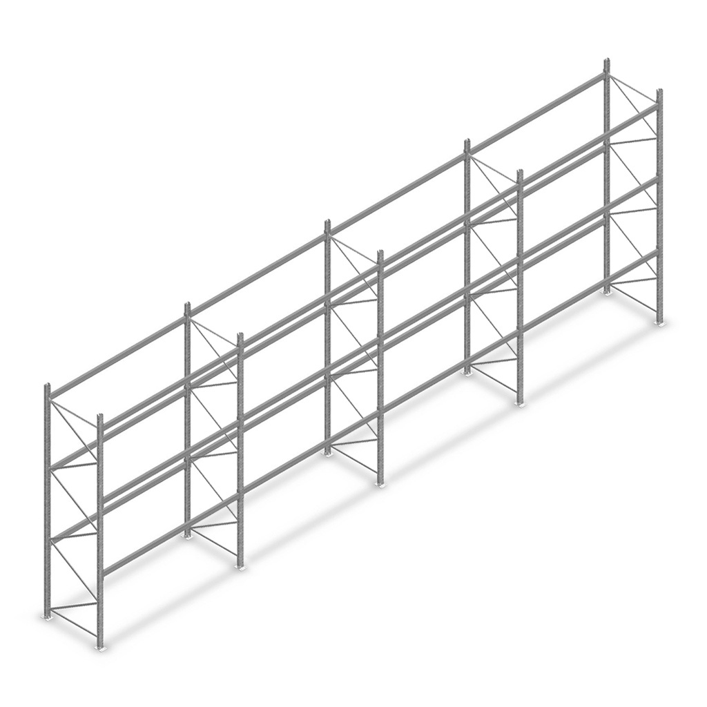 Voordeelrij gebruikte Dexion palletstelling 4150x11200x800, 3 niveaus