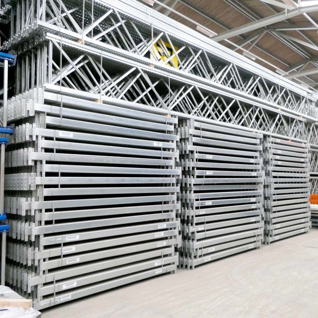 Voordeelrij gebruikte Dexion palletstelling 4150x11200x800, 3 niveaus