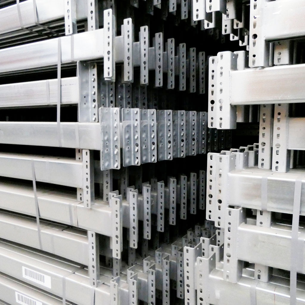 Voordeelrij gebruikte Dexion palletstelling 4150x11200x800, 3 niveaus