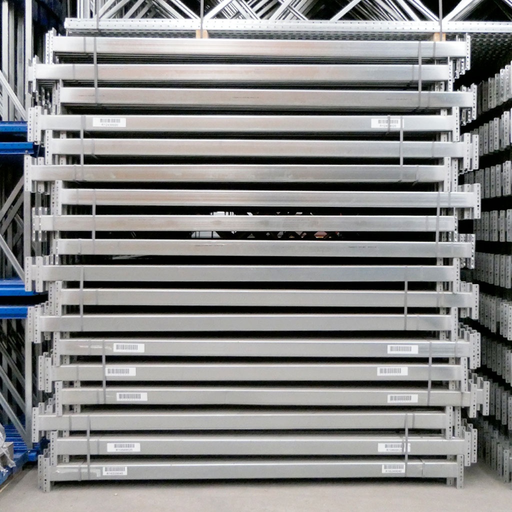 Voordeelrij gebruikte Dexion palletstelling 4150x11200x800, 3 niveaus