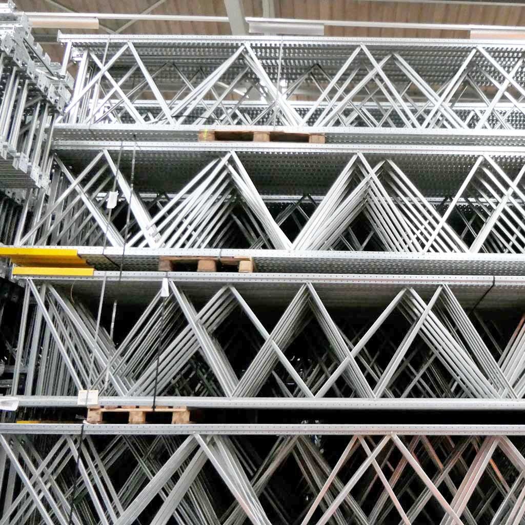 Voordeelrij gebruikte Dexion palletstelling 4150x11200x800, 3 niveaus
