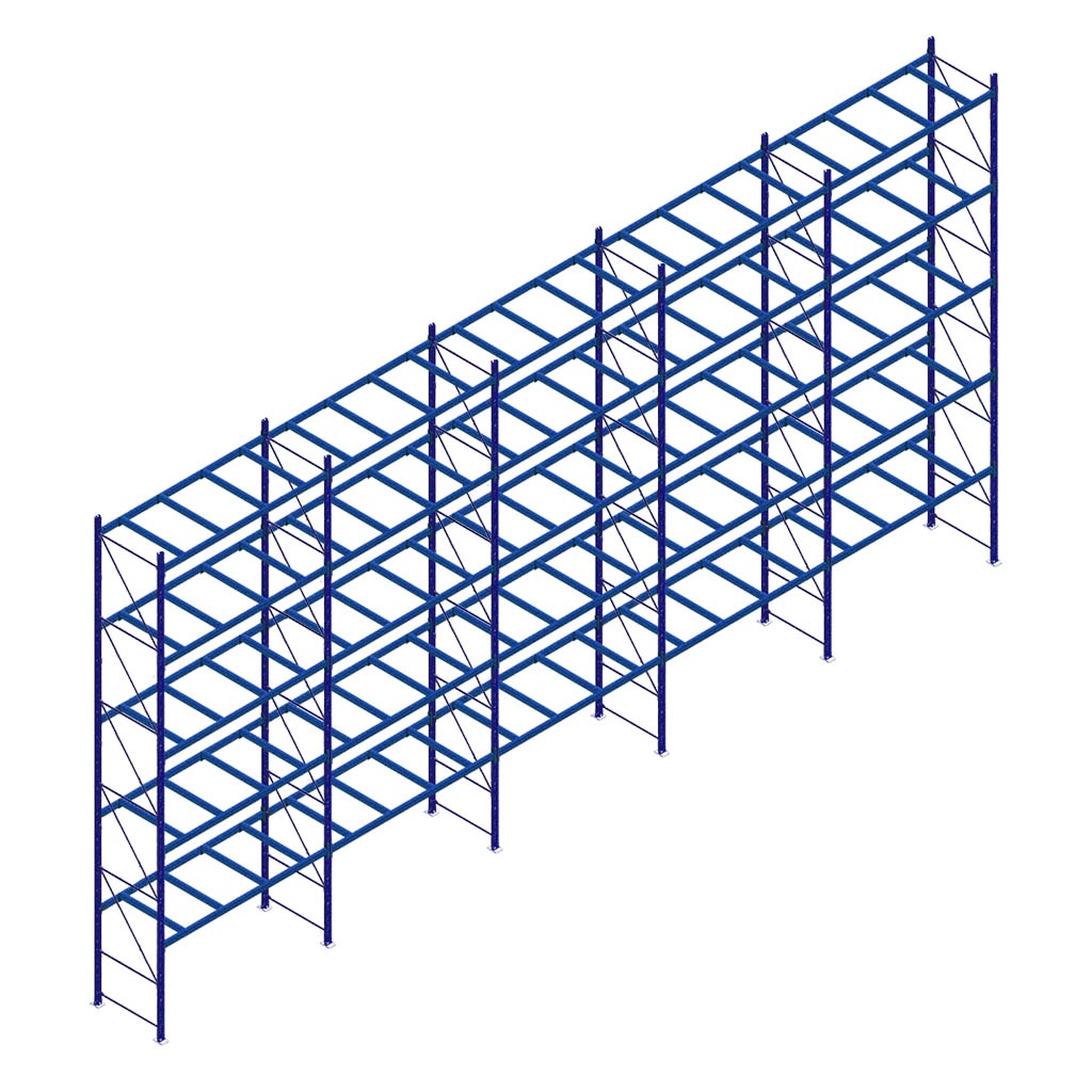Voordeelrij gebruikte Hovuma palletstelling 7130x14010x870, 5 niveaus